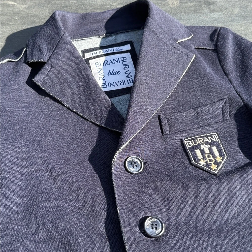 Burani Blue Boys Wool Blazer‎ Jacket 6A